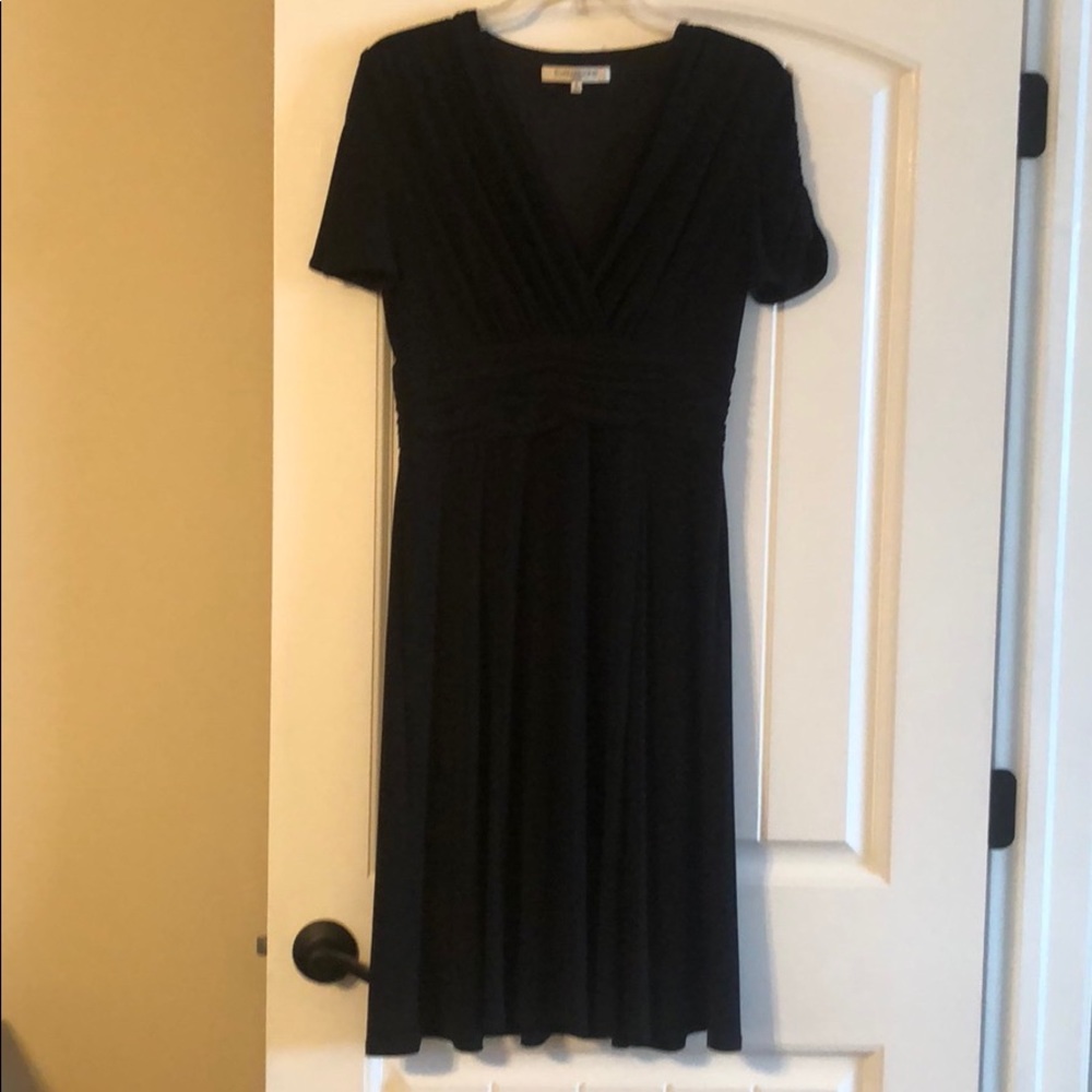 Evan Picone Black short sleeve dress
